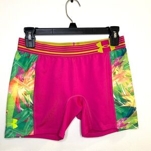 Under Armour Pink and Green Athletic Shorts